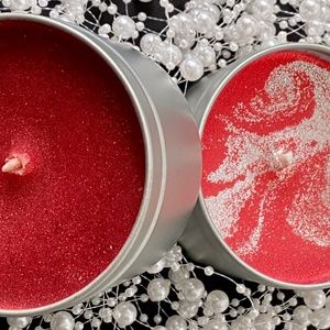 8oz Glitter High End Coconut Soy Wax Candle - Floral/Fruity